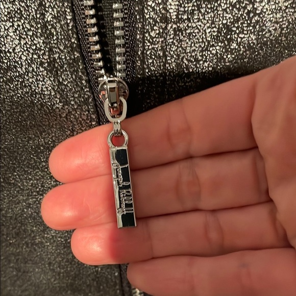 Joseph Ribkoff Metallic Charcoal Gray Jacket ptp 19-20” - Picture 3 of 9